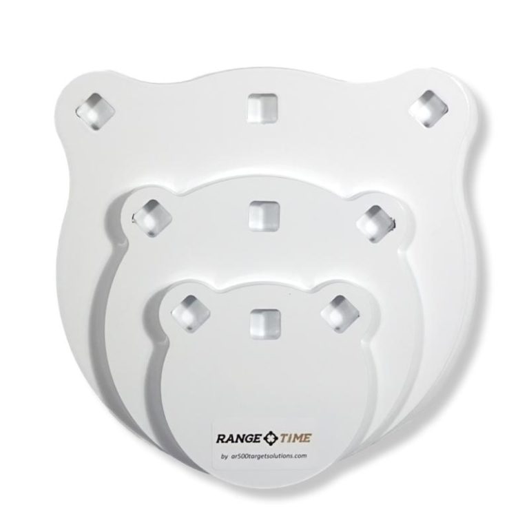 thumbnail image 2 of HDSteelTargets AR500 Steel Target Set - 8x12 Silhouette + 6" & 8" Gongs - 1/2" Thick 2 of 4
